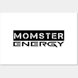 Momster Energy (Black) Posters and Art